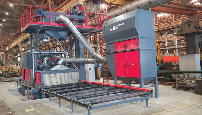 Дробеметная установка для очистки листа фото 2