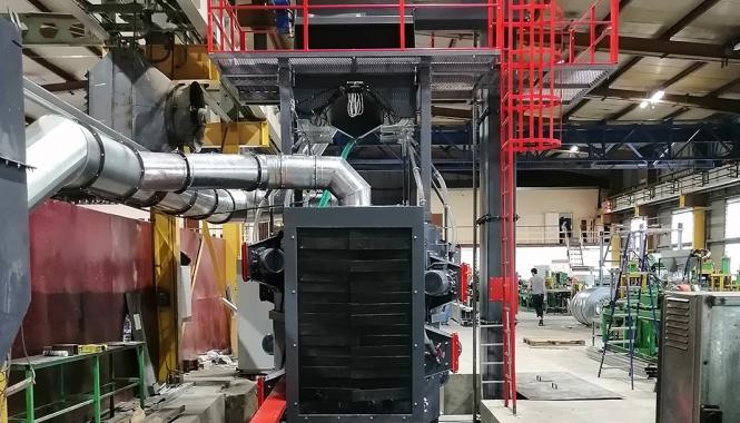 Универсальная Дробеметная установка Ду.1020 для очистки двутавра и сорта фото 2